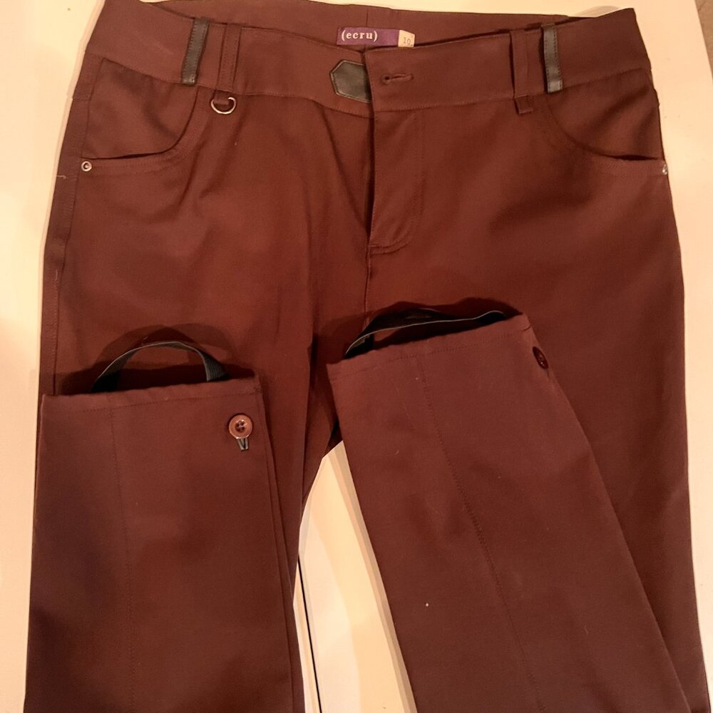 Ecru Brown Pants‎ with Stirrups Size 10